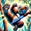 Drop Bear Dropkick